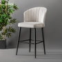Hanah Home Rubi - Cream Juego de 4 Taburetes de Bar